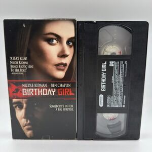 Birthday Girl VHS Nicole Kidman Ben Chaplin Miramax Hollywood Video Rental 2001